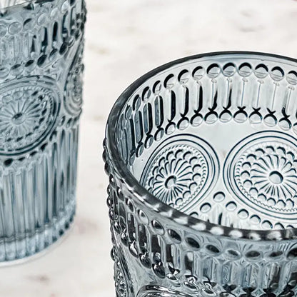 13 Oz. Vintage Textured Drinking Glasses ( 6 pcs)