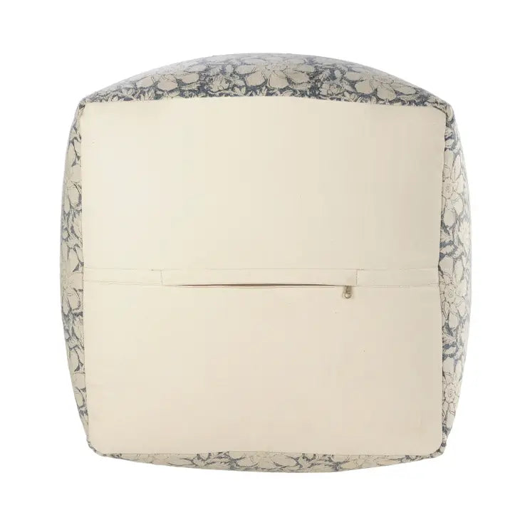 Bohemian Cottage Floral Pouf
