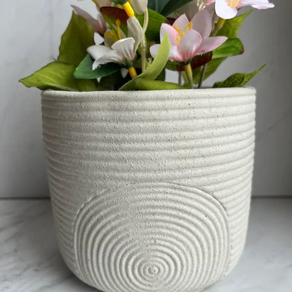Boho Concrete Planter (Black, sage, stone)