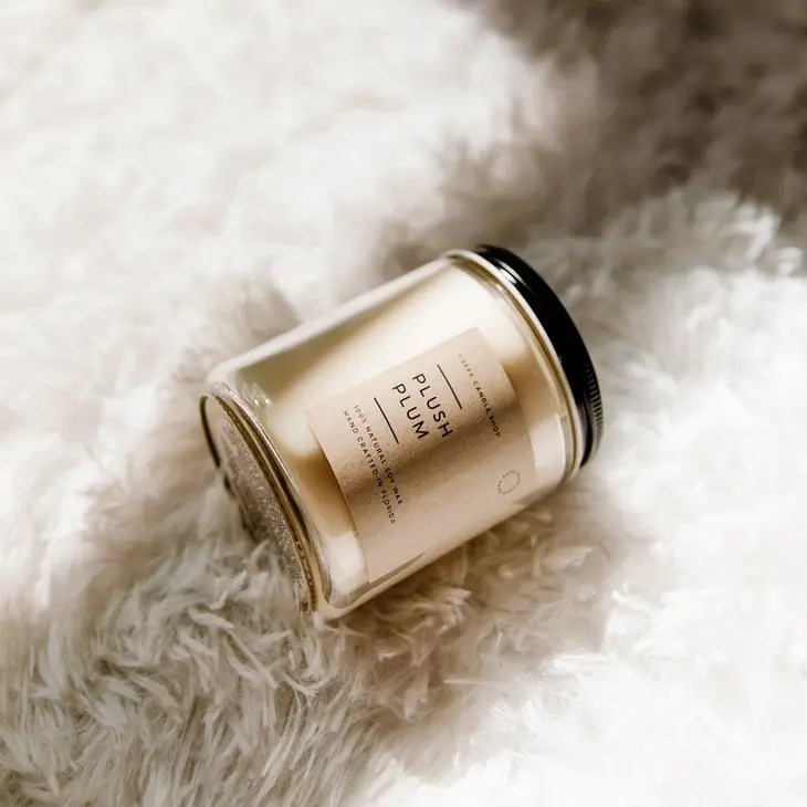 8 Oz Plush Plum Soy Candle